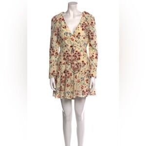 Maje Inora Silk Floral Print Romper Size 38 / Medium